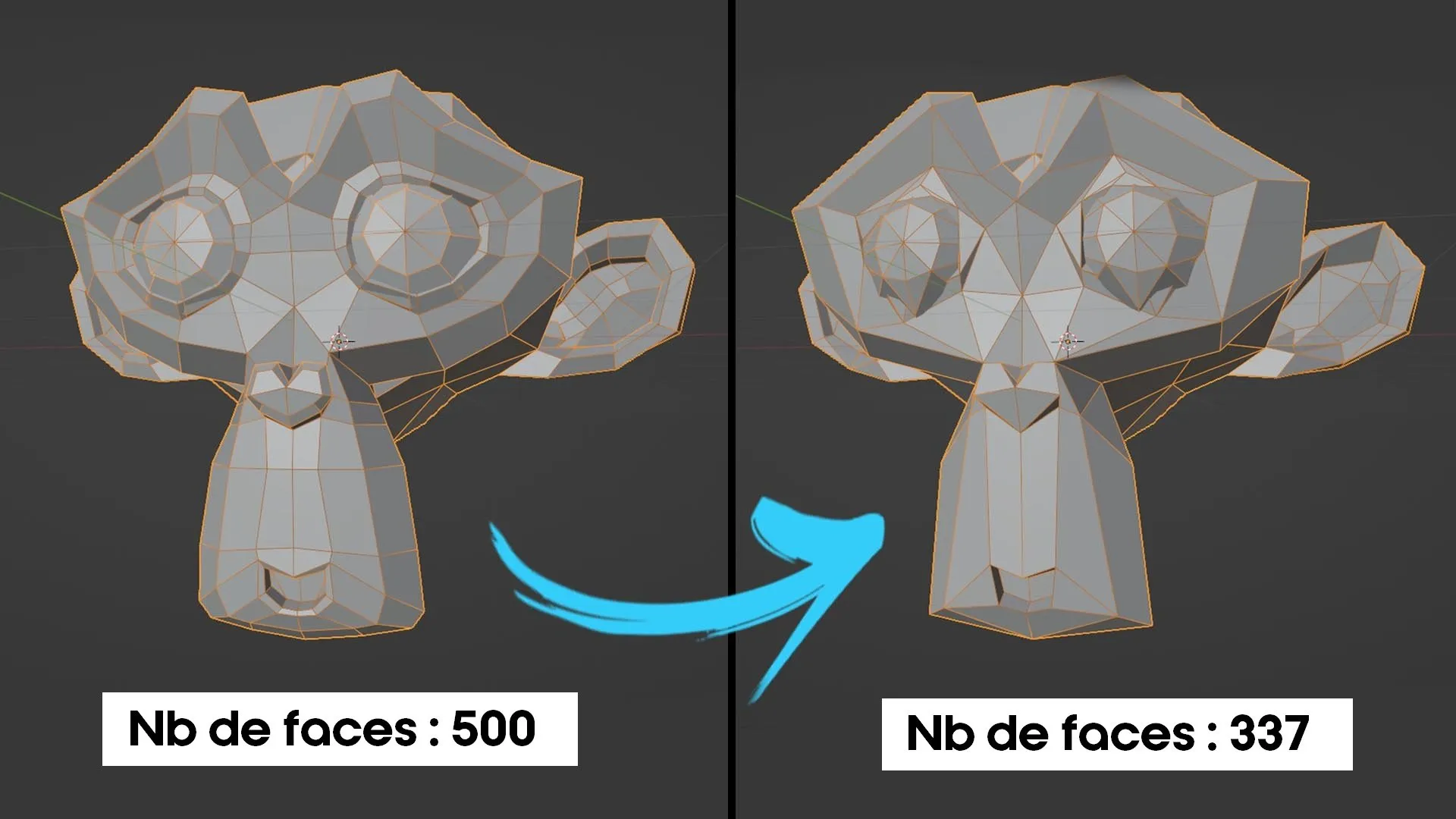 Simplification de la géométrie blender