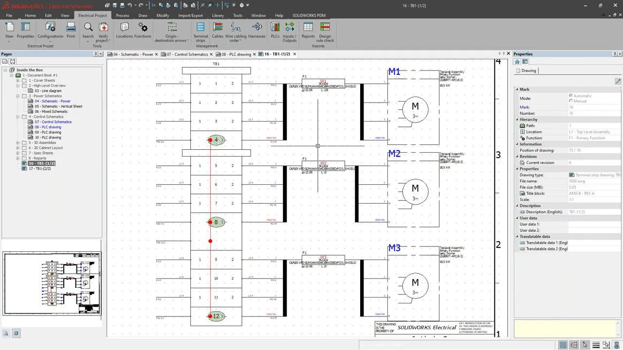 SolidWorks electrical Schematic exemple