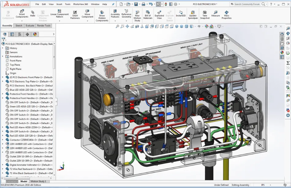 Conception de systèmes électriques et électroniques sur SolidWorks