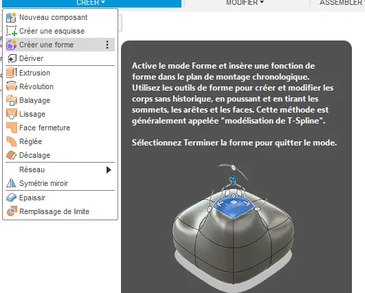 Comment créer une sphère dans Fusion 360 ?