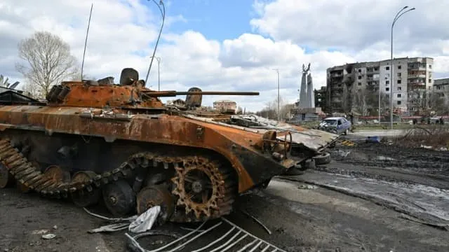 BMP-3 détruit avec un drone