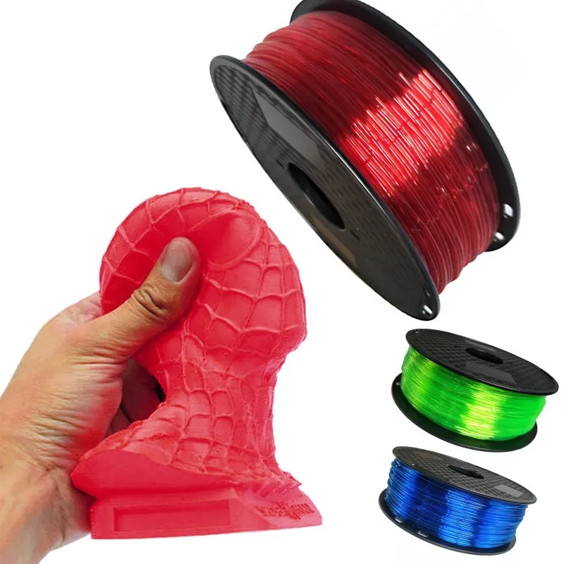bobine et exemple d'impression 3d TPU