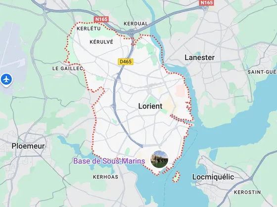 Carte de Lorient