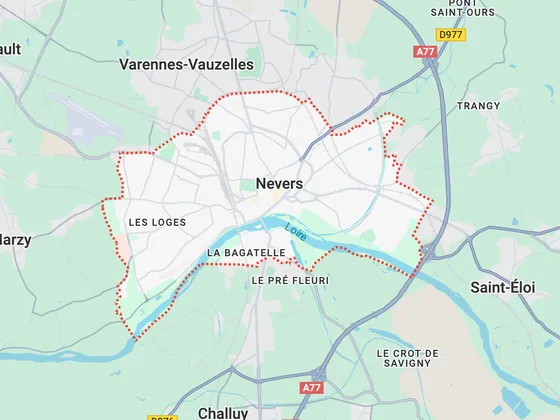 Carte de Nevers