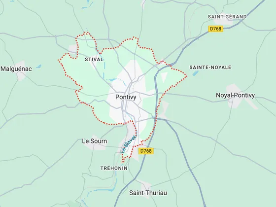 Carte de Pontivy