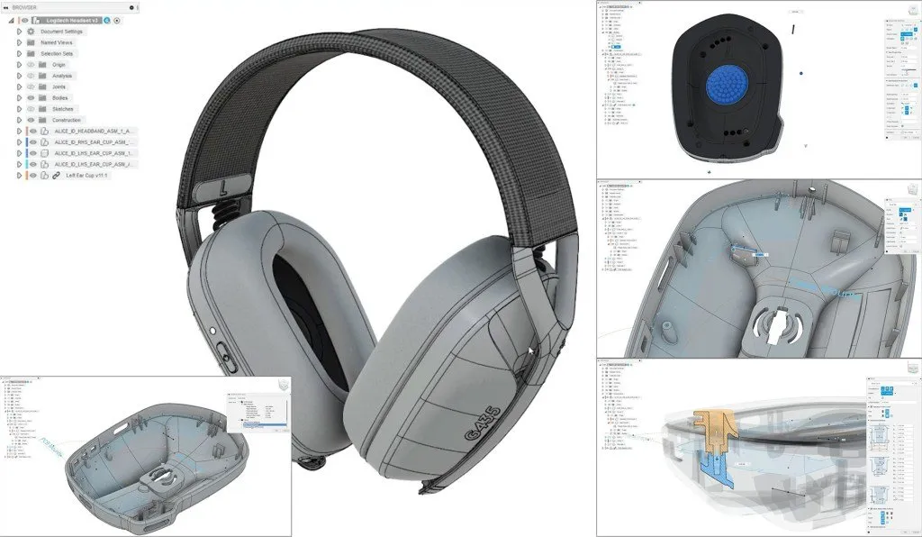 design casque 3D sur Fusion 360