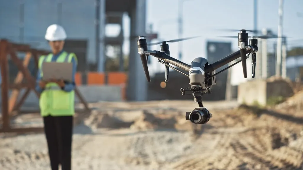 drone dans espace de securité