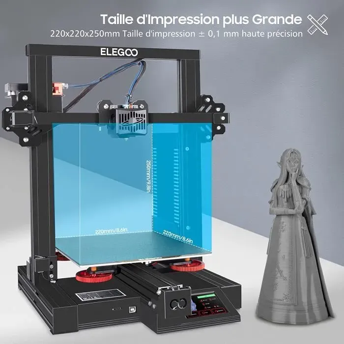 elegoo neptune 3 pro avec figurine