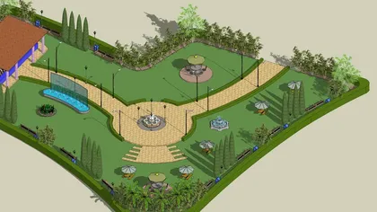 espace vert sketchup