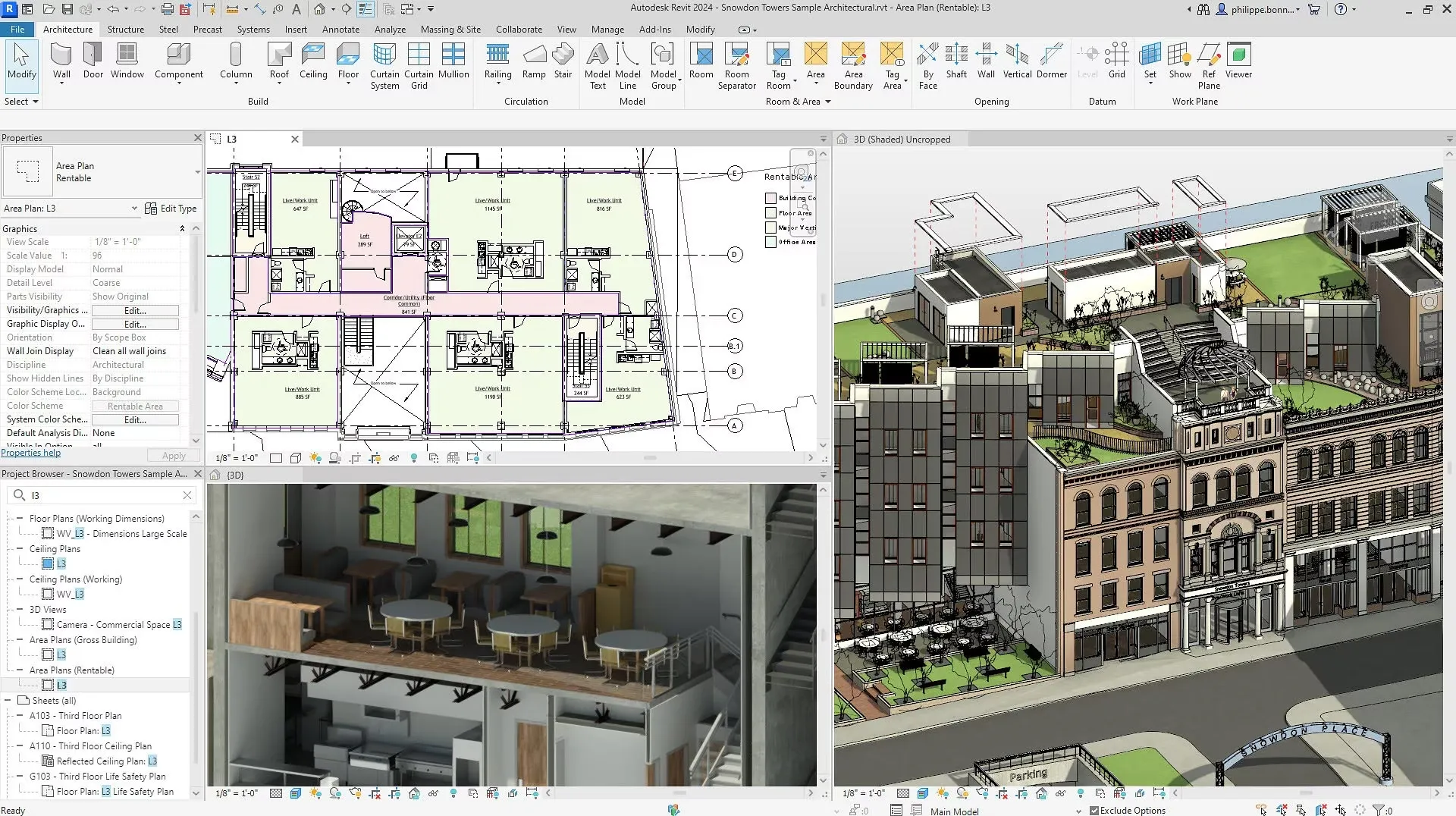 exemple Fonctionnalités d'Autodesk Revit
