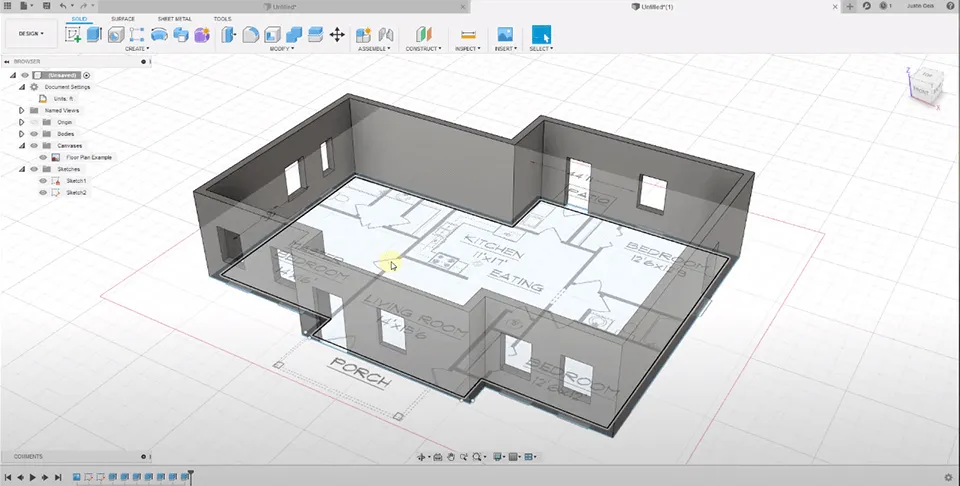 Assemblage de détails et modélisation sur Fusion 360