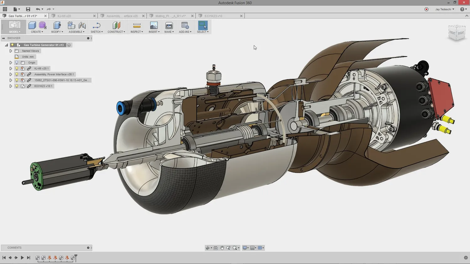 Assemblage mécanique entièrement conçu sur Fusion 360