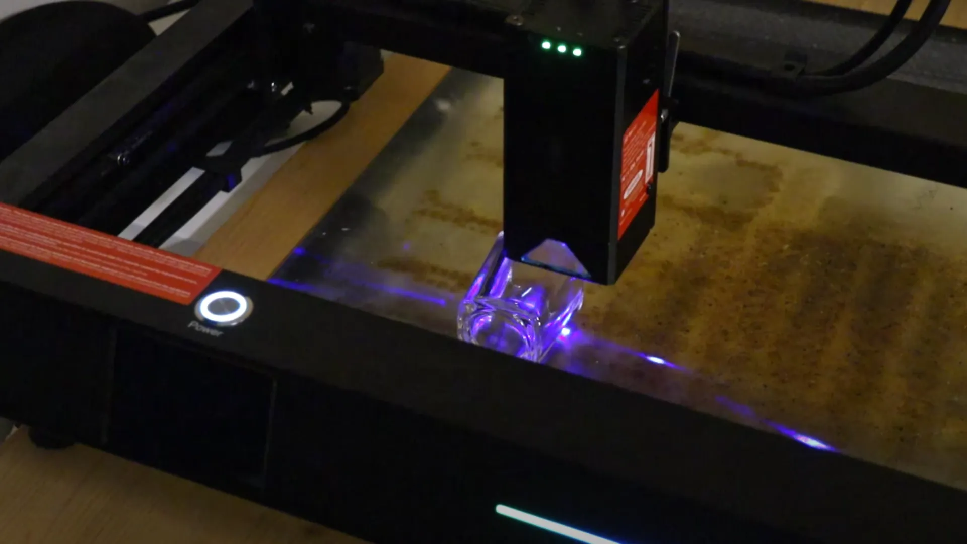 gravure laser CNC de verre
