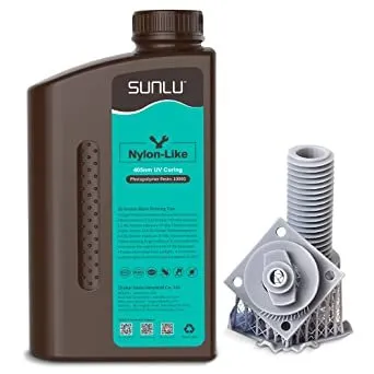 SUNLU Résine Nylon-Like pour Imprimante 3D 1KG, Résine Haute Résistance