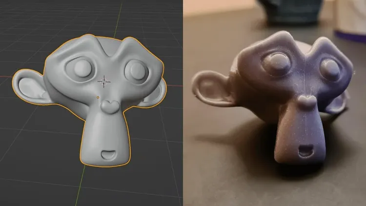 Figurine créée avec Blender pour l’impression 3D