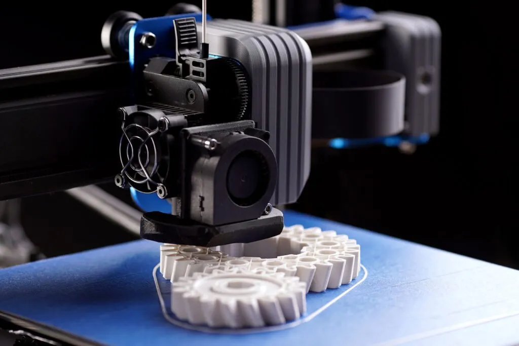 impression 3d fdm en action d'engrenages