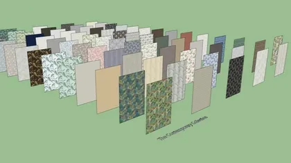 revêtements de murs et sol sketchup