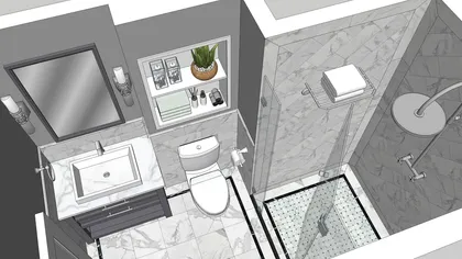 salle de bain sketchup