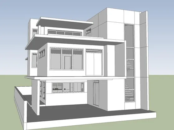 maison sketchup