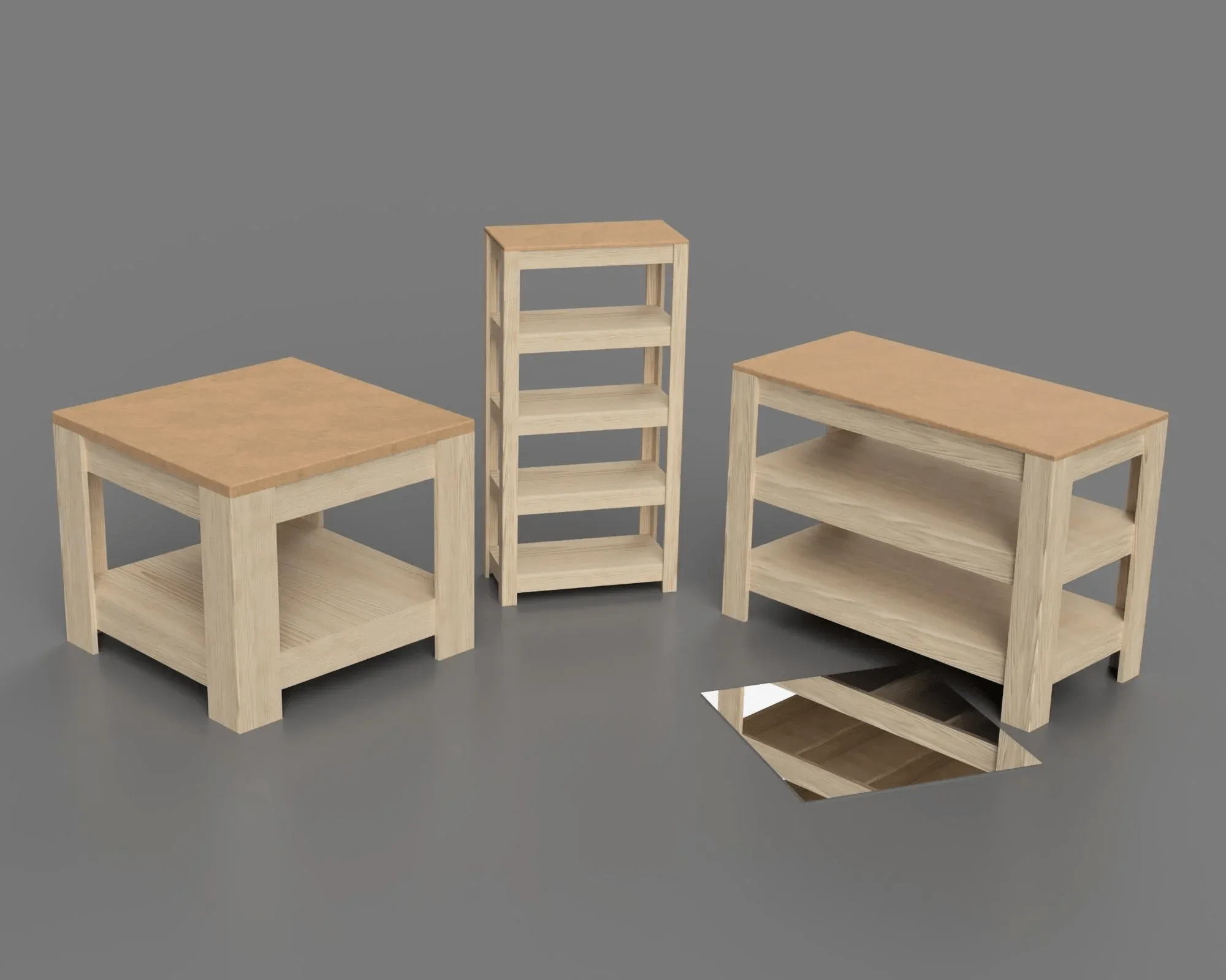 meubles en bois Fusion 360