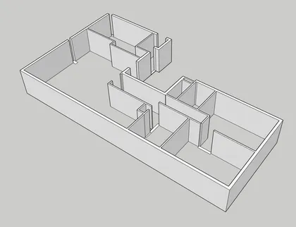 extension de mur sketchup
