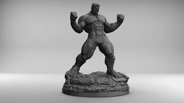 Maquette imprimée en résine