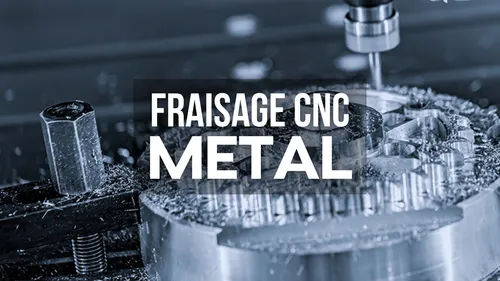 Illustration d'un article sur le fraisage CNC du métal.