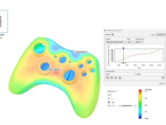 pièce 3D en simulation Fusion 360