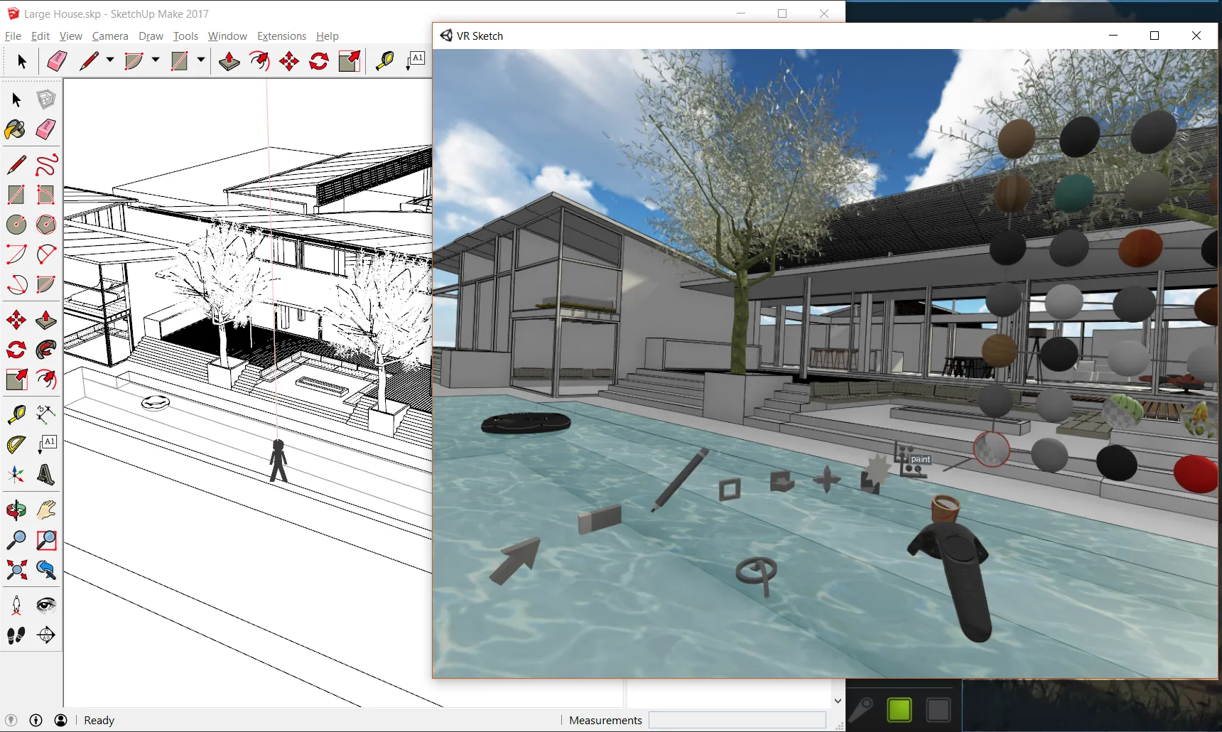 sketchup pro visite virtuelle d'une modelisation architectural