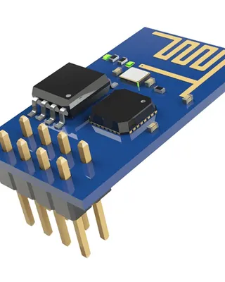 Carte électronique Bluetooth avec composants intégrés et antenne.