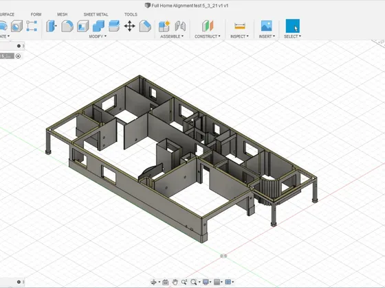 structure intérieur Fusion 360