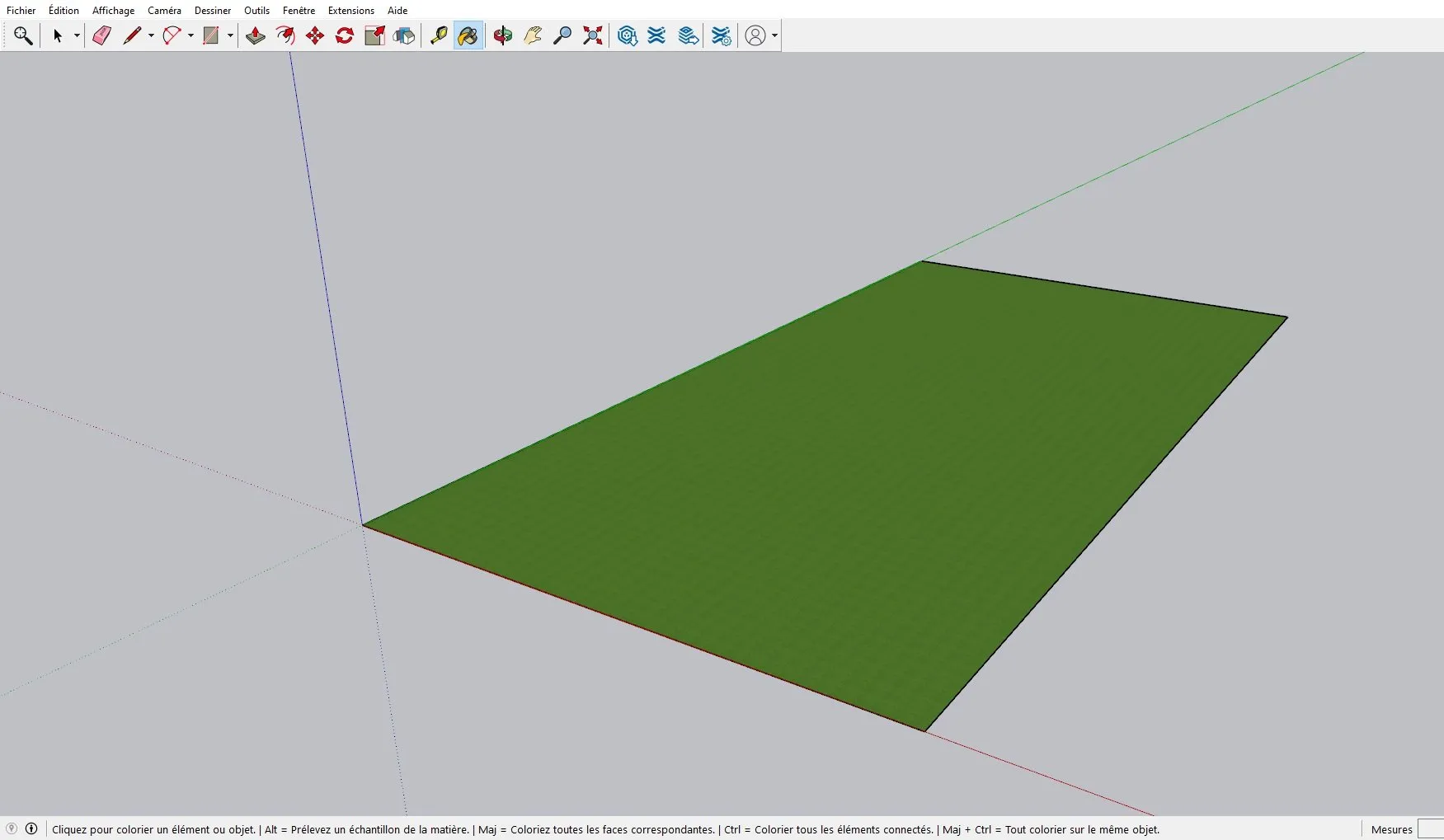 terrain de base sketchup