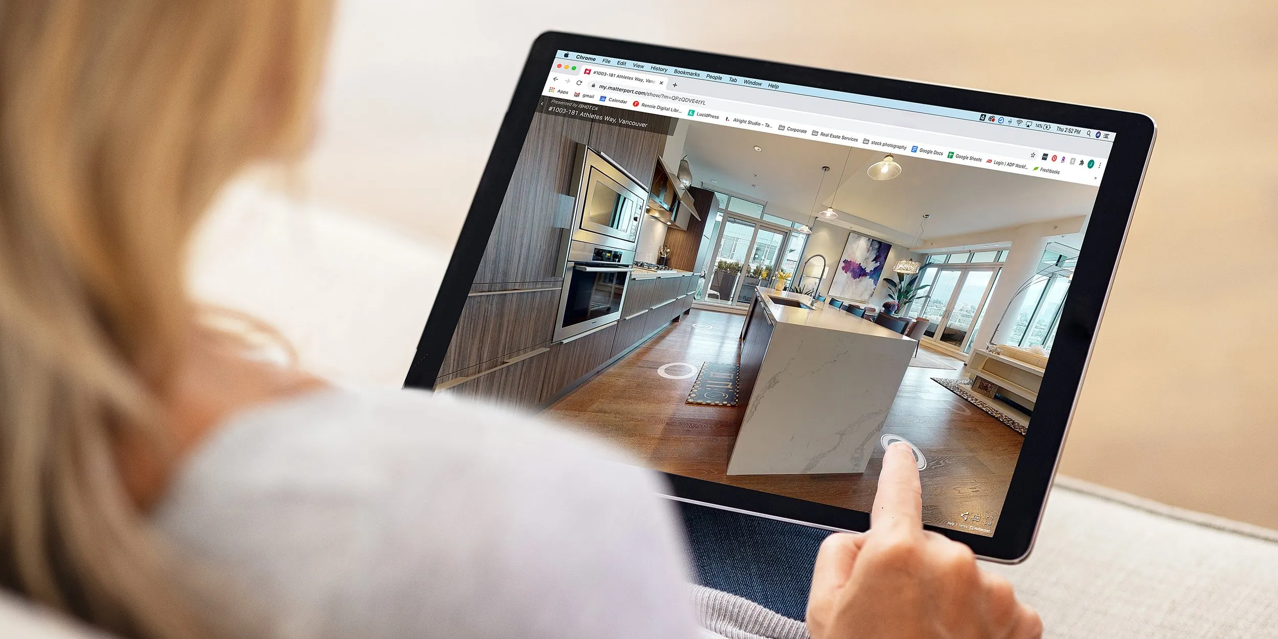 Visite virtuelle par drone