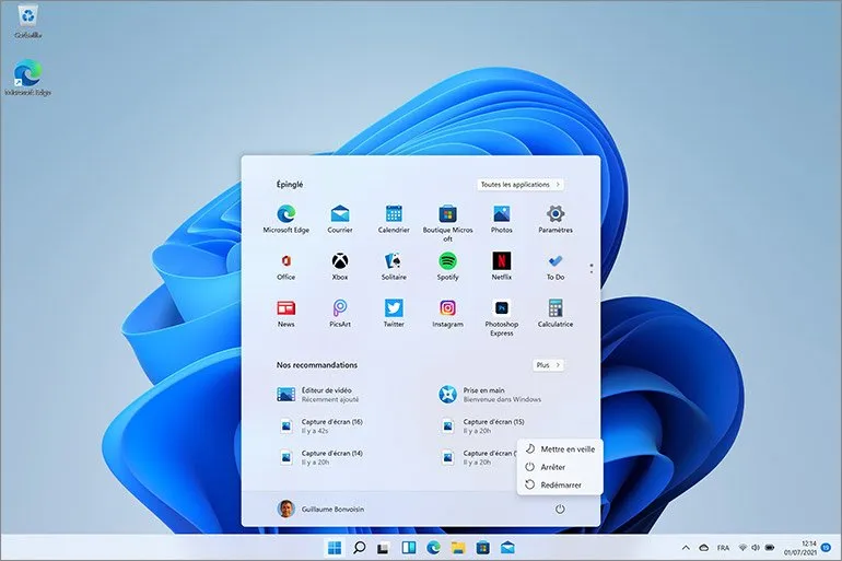 windows-11-menu interface